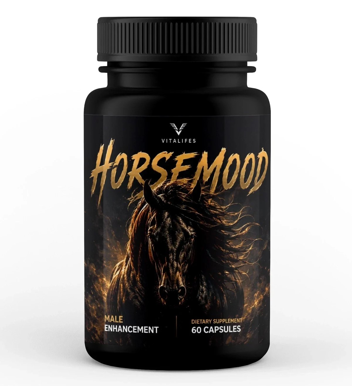 Horse Mood bottle of 60 capsules, Vitalifes, marked male enhancement